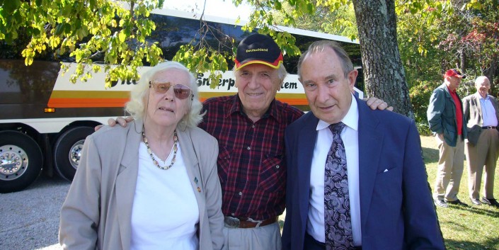 In Memoriam Eberhard Reichmann: Er war ein früher Freund der Partnerschaft. Flankiert von seiner Frau Ruth und von Klaus Martin Finzel